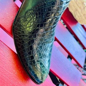 SOLD!!! Awesome Falconhead Tres Outlaws Green Triad Alligator Cowgirl Boots🐊